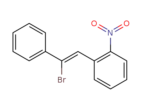 Molecular Structure of 253684-34-3 (1-((Z)-2-Bromo-2-phenyl-vinyl)-2-nitro-benzene)