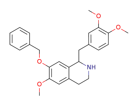 (+/-)-7-benzyloxy-6-methoxy-1-(3,4-dimethoxybenzyl)-1,2,3,4-tetrahydroisoquinoline
