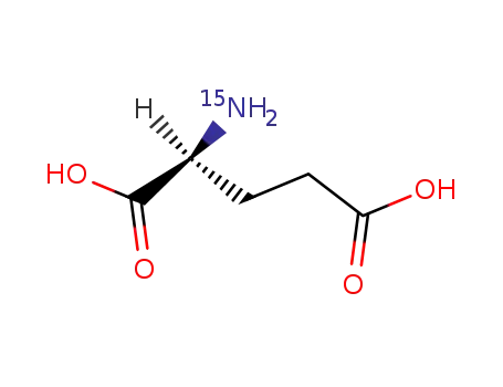 Molecular Structure of 21160-87-2 (L-GLUTAMIC-15N ACID)