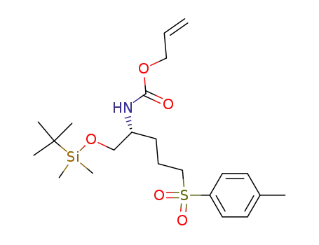 [1-(<i>tert</i>-butyl-dimethyl-silanyloxymethyl)-4-(toluene-4-sulfonyl)-butyl]-carbamic acid allyl ester