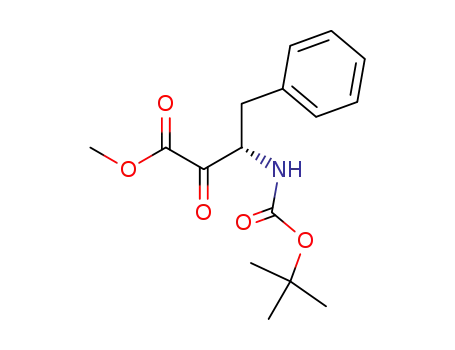 methyl (S)-(t-butoxy carbonylamino)-2-oxo-4-phenylbutyrate