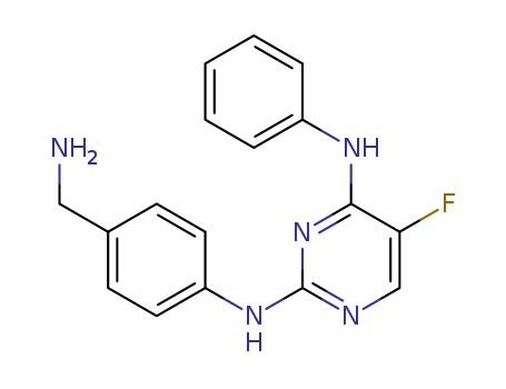 N2-(4-(AMINOMETHYL)PHENYL)-5-FLUORO-N4-PHENYLPYRIMIDINE-2,4-DIAMINE  CAS NO.916603-07-1