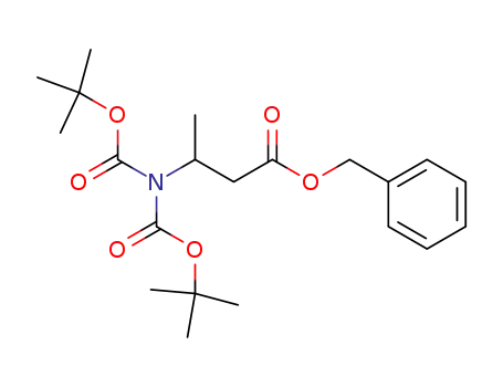 Butanoic acid, 3-[bis[(1,1-dimethylethoxy)carbonyl]amino]-,
phenylmethyl ester