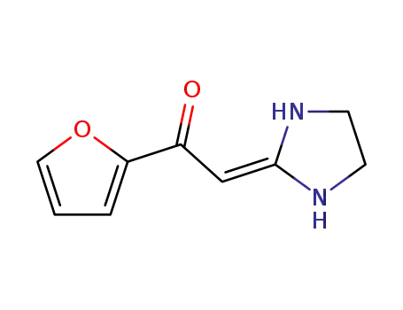Molecular Structure of 251940-04-2 (Ethanone,  1-(2-furanyl)-2-(2-imidazolidinylidene)-)