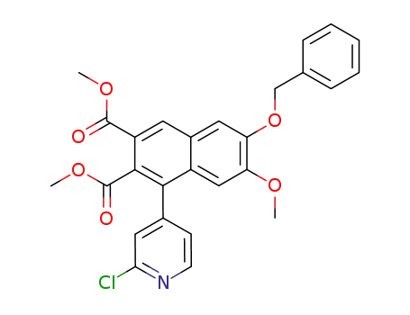 6-benzyloxy-2,3-bis(methoxycarbonyl)-1-(2-chloro-4-pyridyl)-7-methoxynaphthalene