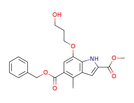 7-(3-Hydroxy-propoxy)-4-methyl-1H-indole-2,5-dicarboxylic acid 5-benzyl ester 2-methyl ester