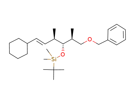 ((2S,3R,4R,E)-1-(benzyloxy)-6-cyclohexyl-2,4-dimethylhex-5-en-3-yloxy)(tert-butyl)dimethylsilane