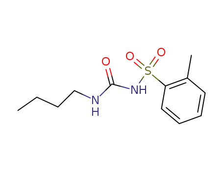 Molecular Structure of 24535-66-8 (N-(butylcarbamoyl)-2-methylbenzenesulfonamide)
