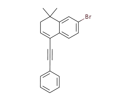 6-bromo-3,4-dihydro-4,4-dimethyl-1-(2-phenylethynyl)-naphthalene