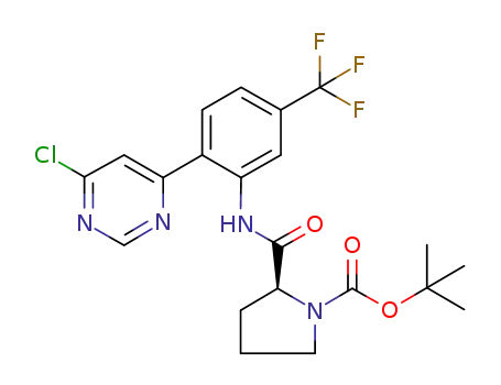 C<sub>21</sub>H<sub>22</sub>ClF<sub>3</sub>N<sub>4</sub>O<sub>3</sub>