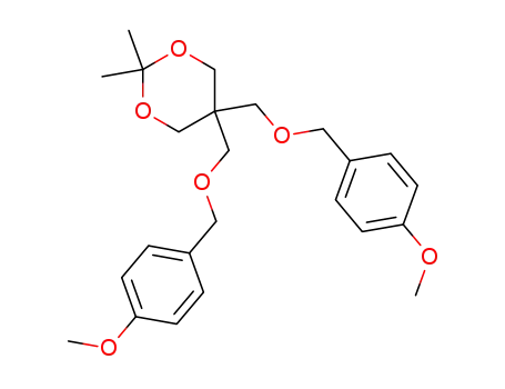 Molecular Structure of 239089-25-9 (5,5-Bis(p-methoxybenzyloxymethyl)-2,2-dimethyl-1,3-dioxane)