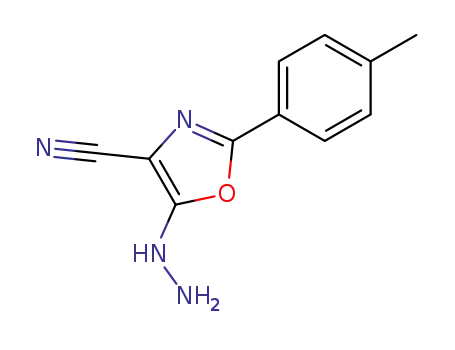4-Oxazolecarbonitrile, 5-hydrazino-2-(4-methylphenyl)-