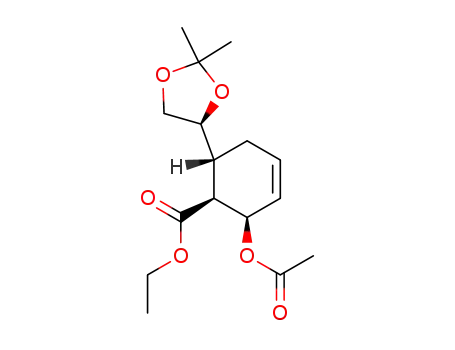ethyl 2-acetoxy-6-[(4S)-2,2-dimethyl-1,3-dioxolan-4-yl]-(1S,2R,6R)-3-cyclohexene-1-carboxylate