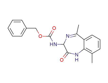 Molecular Structure of 205993-40-4 ((3RS)-3-benzyloxycarbonylamino-2,3-dihydro-5,9-dimethyl-1H-1,4-benzodiazepin-2-one)