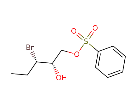 Molecular Structure of 151073-98-2 ((2S,3S)-3-bromo-1,2-pentanediol, 1-phenylsulfonate ester)