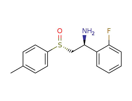 (S)-1-(2-Fluoro-phenyl)-2-((R)-toluene-4-sulfinyl)-ethylamine