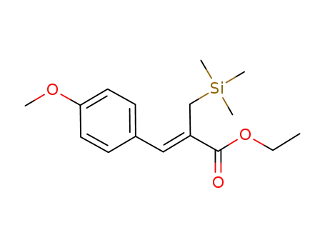 ethyl (2Z)-3-(4-methoxyphenyl)-2-[(trimethylsilyl)methyl]prop-2-enoate