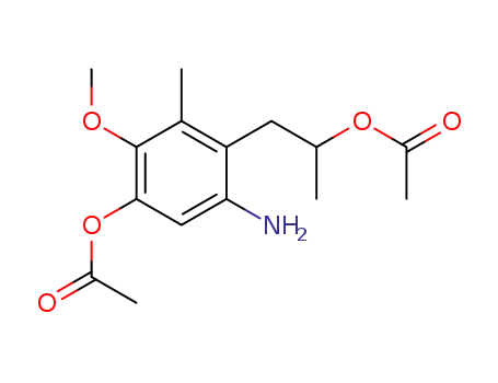 Acetic acid 4-(2-acetoxy-propyl)-5-amino-2-methoxy-3-methyl-phenyl ester