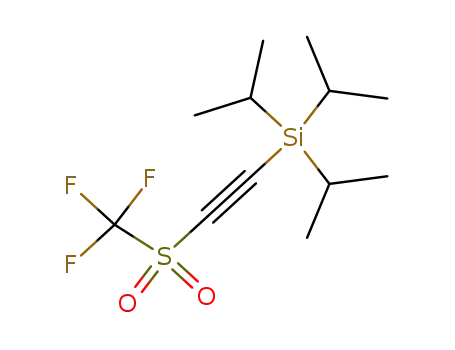 Molecular Structure of 196789-82-9 (Triisopropyl-trifluoromethanesulfonylethynyl-silane)