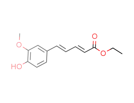 ethyl (2E,4E)-5-[4-hydroxy-3-methoxyphenyl]penta-2,4-dienoate