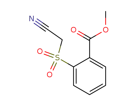 Molecular Structure of 175137-52-7 (METHYL 2-[(CYANOMETHYL)SULFONYL]BENZOATE)
