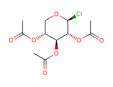 Molecular Structure of 10300-18-2 (2,3,4-tri-O-acetylpentopyranosyl chloride)
