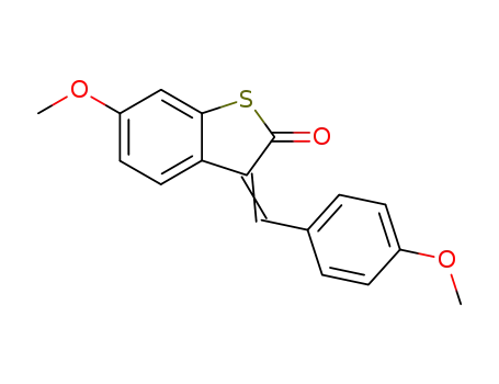 6-Methoxy-3-[1-(4-methoxy-phenyl)-meth-(Z)-ylidene]-3H-benzo[b]thiophen-2-one