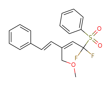 ((1E,3Z)-5,5-difluoro-3-(methoxymethyl)-5-(phenylsulfonyl)penta-1,3-dienyl)benzene