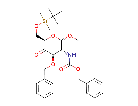 [(2S,3R,4R,6R)-4-Benzyloxy-6-(tert-butyl-dimethyl-silanyloxymethyl)-2-methoxy-5-oxo-tetrahydro-pyran-3-yl]-carbamic acid benzyl ester