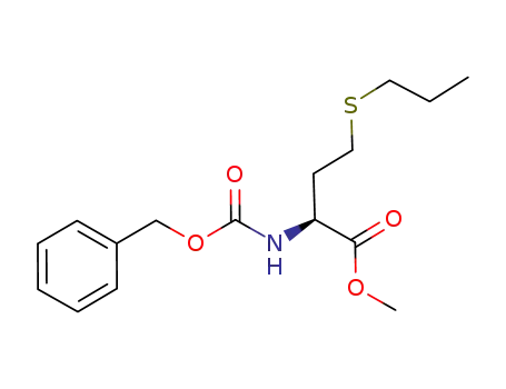 benzyl (S)-1-(methoxycarbonyl)-3-(propylthio)propylcarbamate