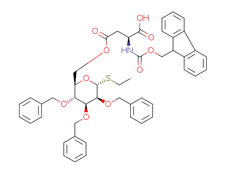 ethyl-6-O-carboxy-(N-(9-fluorenylmethoxycarbonyl)-L-aspartic acid)-2,3,4-tri-O-benzyl-1-thio-α-D-manno-pyranoside