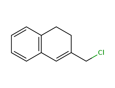 Molecular Structure of 62620-52-4 (Naphthalene, 3-(chloromethyl)-1,2-dihydro-)