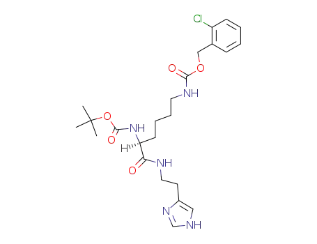 Molecular Structure of 261784-45-6 (Boc-Lys(Z-(2-Cl))-Hia)