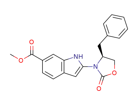 (S)-methyl 2-(4-benzyl-2-oxooxazolidin-3-yl)-1H-indole-6-carboxylate