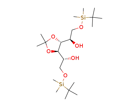 Molecular Structure of 172995-87-8 (1,6-bis(tert-butyldimethylsilyloxy)-3,4-di-O-isopropylidene-D-mannitol)