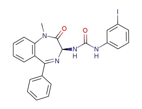 (S)-1-(3-iodophenyl)-3-(1-methyl-2-oxo-5-phenyl-2,3-dihydro-1H-benzo[e][1,4]diazepin-3-yl)urea