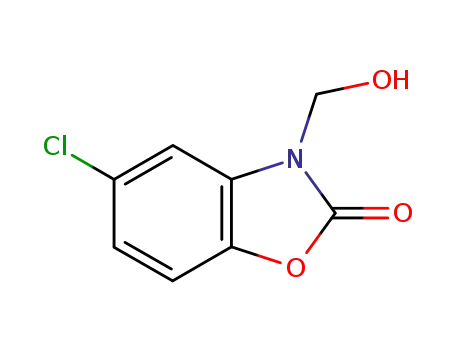 Molecular Structure of 17929-34-9 (5-Chloro-3-(hydroxymethyl)benzoxazol-2(3H)-one)