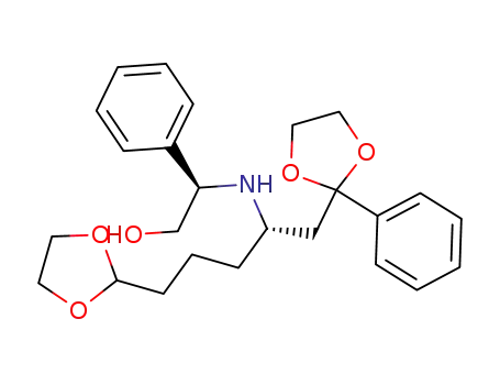 Molecular Structure of 205440-45-5 ((R)-2-[(S)-4-[1,3]Dioxolan-2-yl-1-(2-phenyl-[1,3]dioxolan-2-ylmethyl)-butylamino]-2-phenyl-ethanol)