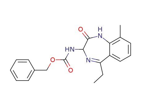 Molecular Structure of 205996-05-0 ((3RS)-3-benzyloxycarbonylamino-2,3-dihydro-5-ethyl-9-methyl-1H-1,4-benzodiazepin-2-one)