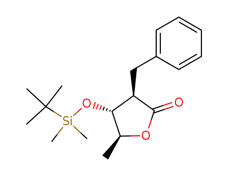 (3R,4R,5S)-3-benzyl-4-(tert-butyldimethylsilanyloxy)-5-methyldihydrofuran-2-one