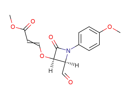 (+)-(3R,4R)-3-(2-carboxymethyl-1-ethenyloxy)-4-formyl-1-(p-methoxyphenyl)-2-azetidinone