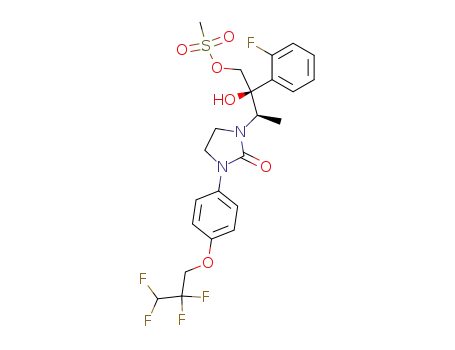 1-<(1R,2S)-2-(2-fluorophenyl)-2-hydroxy-3-methanesulfonyloxy-1-methylpropyl>-3-<4-(2,2,3,3-tetrafluoropropoxy)phenyl>-2-imidazolidinone