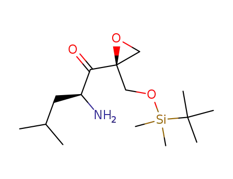 (2S,4S)-4-amino-2-tert-butyldimethylsiloxymethyl-3-oxo-6-methyl-1,2-oxiranylheptane