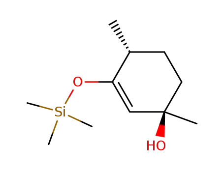 Molecular Structure of 81371-74-6 (3β-hydroxy-3α,6α-dimethyl-1-(trimethylsiloxy)-1-cyclohexene)