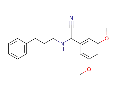 Molecular Structure of 1108730-65-9 (2-(3,5-dimethoxyphenyl)-2-(3-phenylpropylamino)acetonitrile)