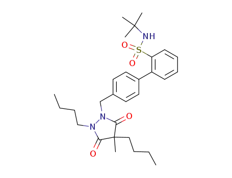 1,4-dibutyl-2-[[2'-(N-tert-butylaminosulfonyl)(1,1'-biphenyl)-4-yl]methyl]-4-methylpyrazolidine-3,5-dione