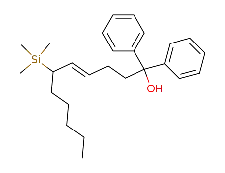 (E)-2,2-diphenyl-6-trimethylsilanylundec-4-en-1-ol