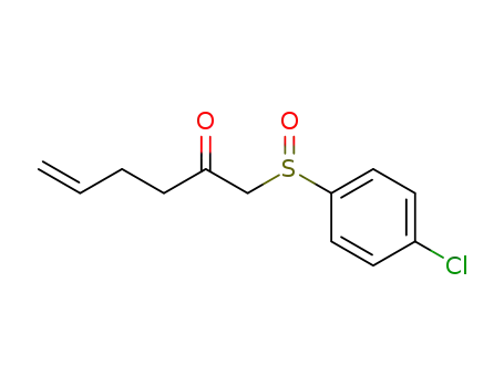 Molecular Structure of 332887-45-3 (1-(4-chlorophenylsulfinyl)hex-5-en-2-one)