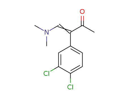 Molecular Structure of 1185019-65-1 ((E/Z)-3-(3,4-dichloro-phenyl)-4-dimethylamino-but-3-en-2-one)