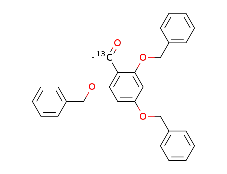 Molecular Structure of 332900-02-4 ([<sup>(13)</sup>CO]-1-[2,4,6-tris(benzyloxy)phenyl]ethanone)